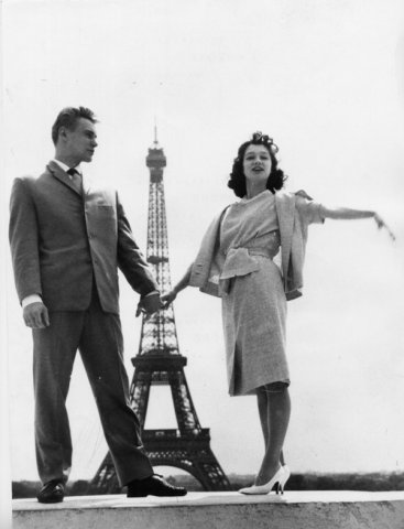 1961 год. Париж. Фото из семейного архива Е.Максимовой и В.Васильева